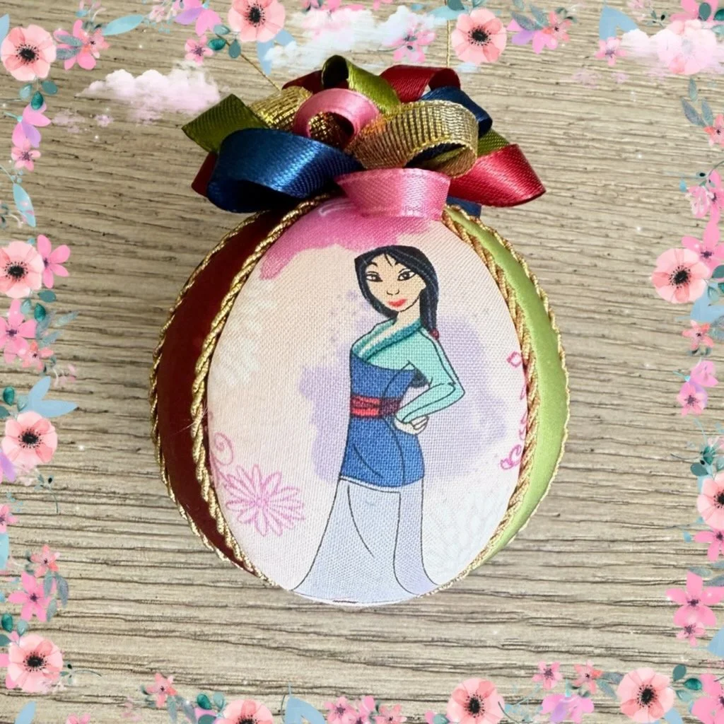 Mulan Elegance Ornament with Gold Accents