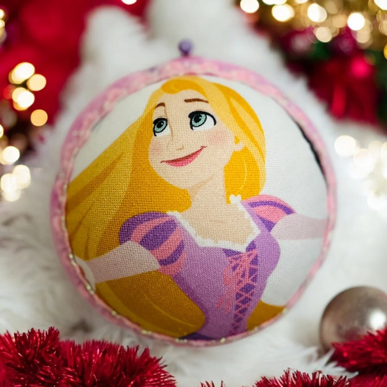 Enchanting Rapunzel Ornament with Lavender Accent