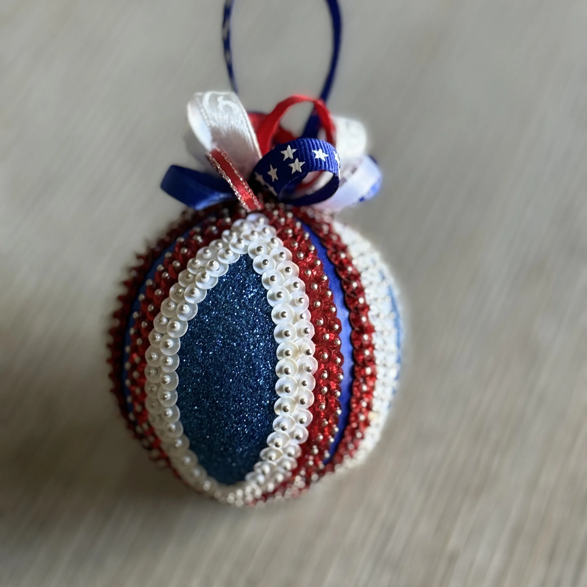 Patriotic Sequin Ornament