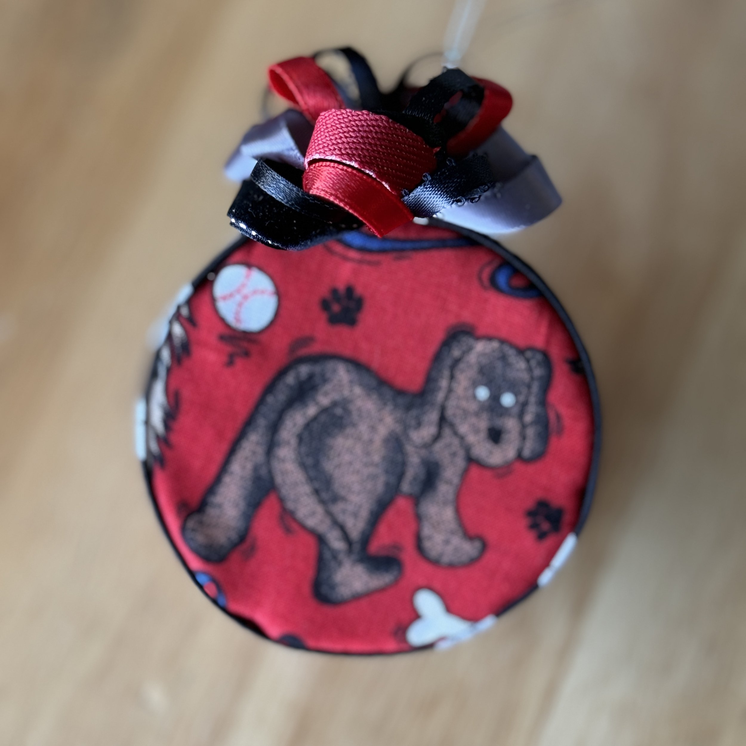 Dog Print Holiday Ornament