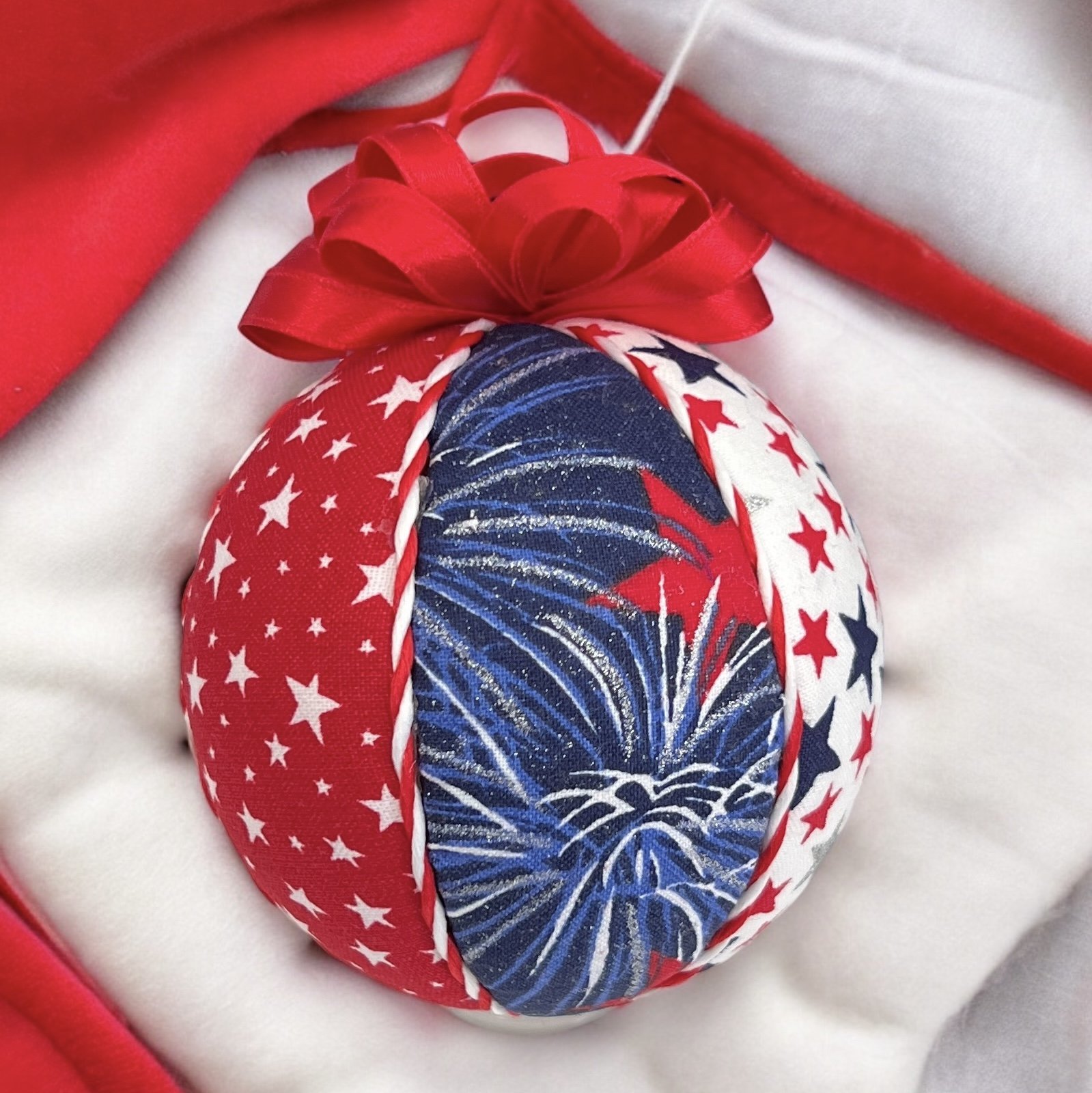 Patriotic Stars & Fireworks Ornament
