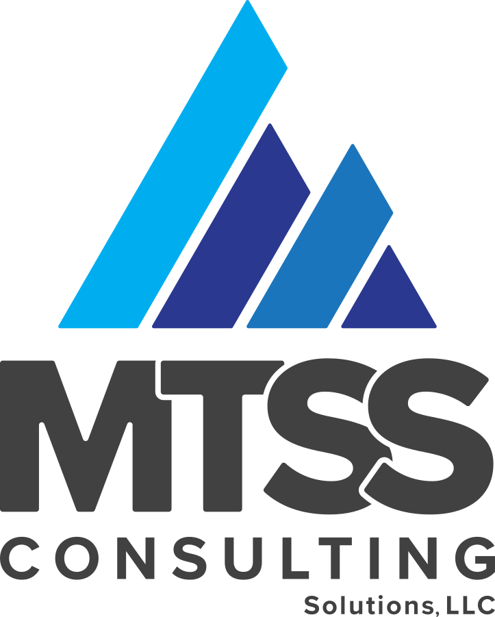 The logo of MTS Consulting Solutions, LLC featuring stylized blue and purple ascending bars with the company name below.