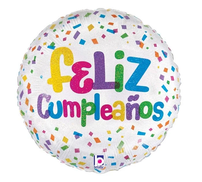 18" Feliz Cumpleanos