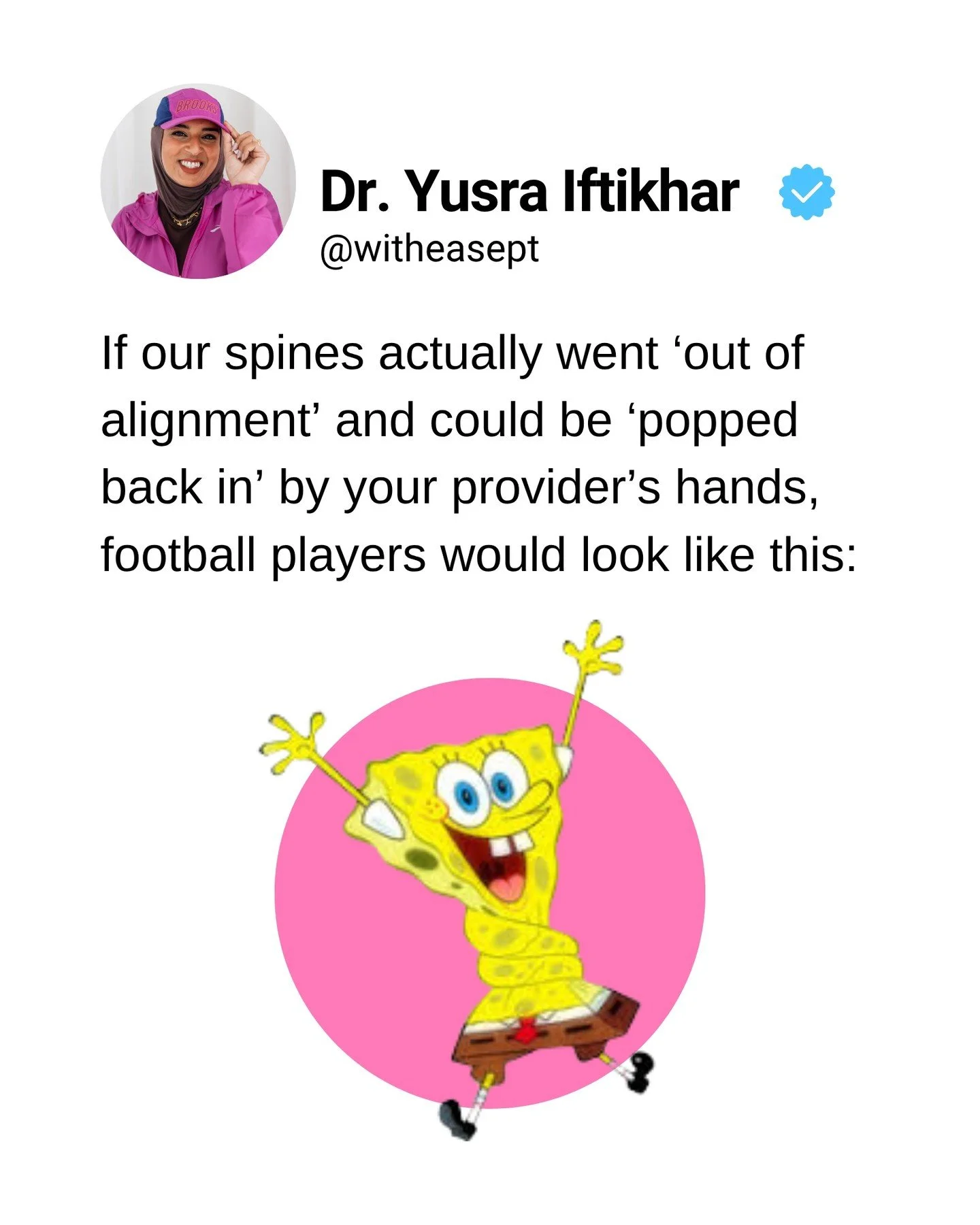 &ldquo;If you don&rsquo;t come in, it&rsquo;ll get worse.&rdquo;
"I need to see you 3 times a week."
&ldquo;Your spine is out of alignment.&rdquo;
"Your hip is out."

This isn't healthcare. It's manipulation, and not the nice-feel