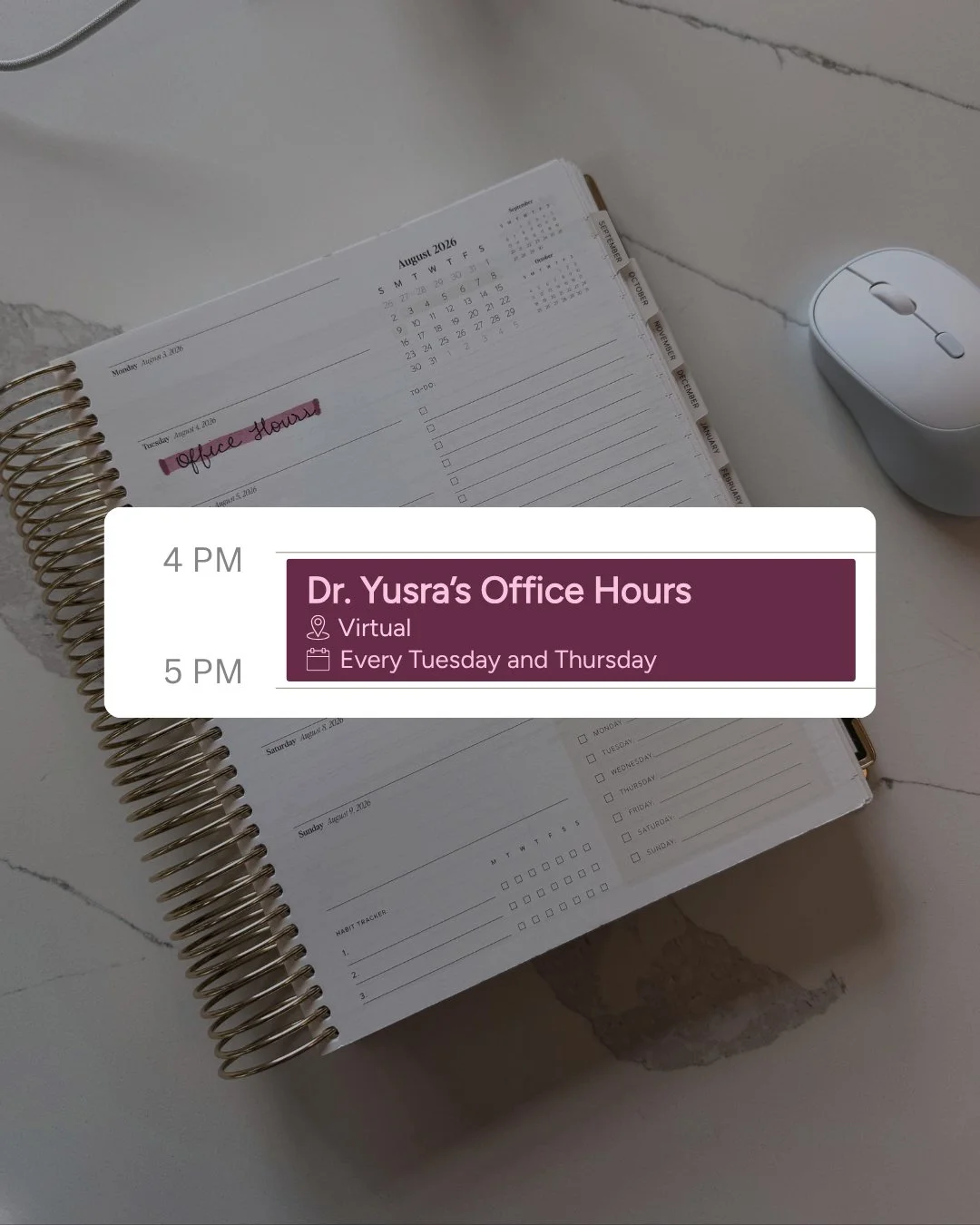 The thing I love most about starting my own practice is getting to show up for my patients in a way that I never could before.

One way is office hours every Tuesday and Thursday! These are virtual, weekly, and totally free! 

Open only to my current