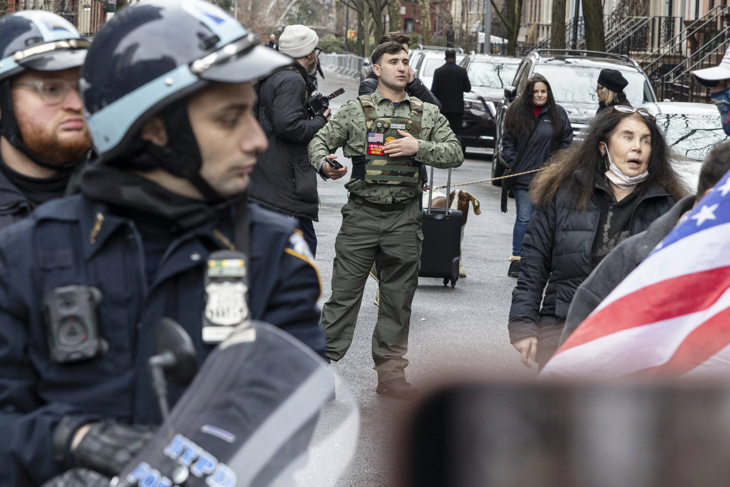 Chaos Outside Gracie Mansion: Jake Lang Protest Draws Supporters and Counter-Protesters in NYC