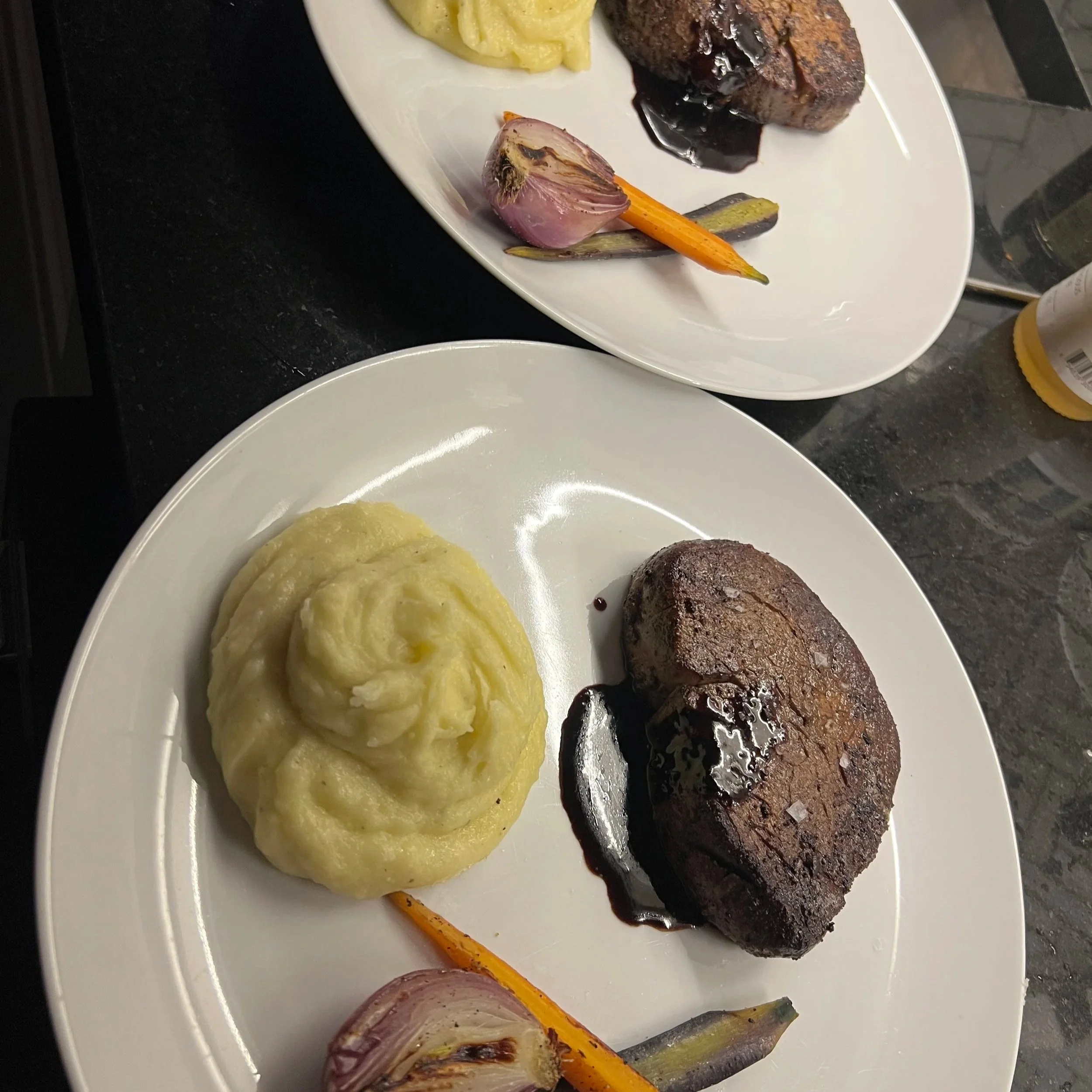 Fillet mignon, truffle pomme puree, red wine jus