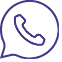 Icon of a telephone inside a speech bubble