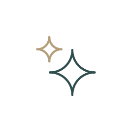 Clean sparkles icon, two sparkle graphics.