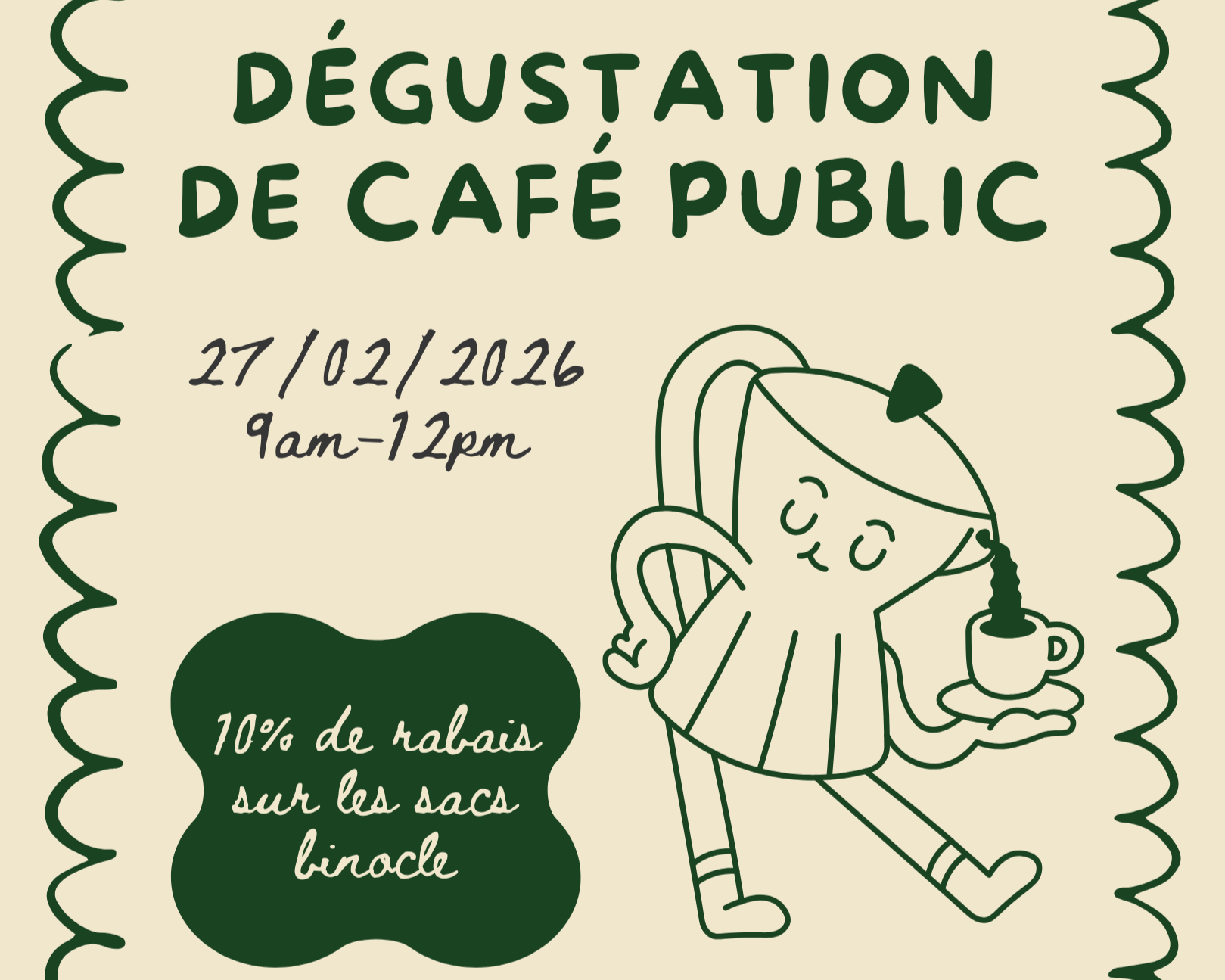 Dégustation de Café gratuite avec Binocle | Free Tasting with Binocle