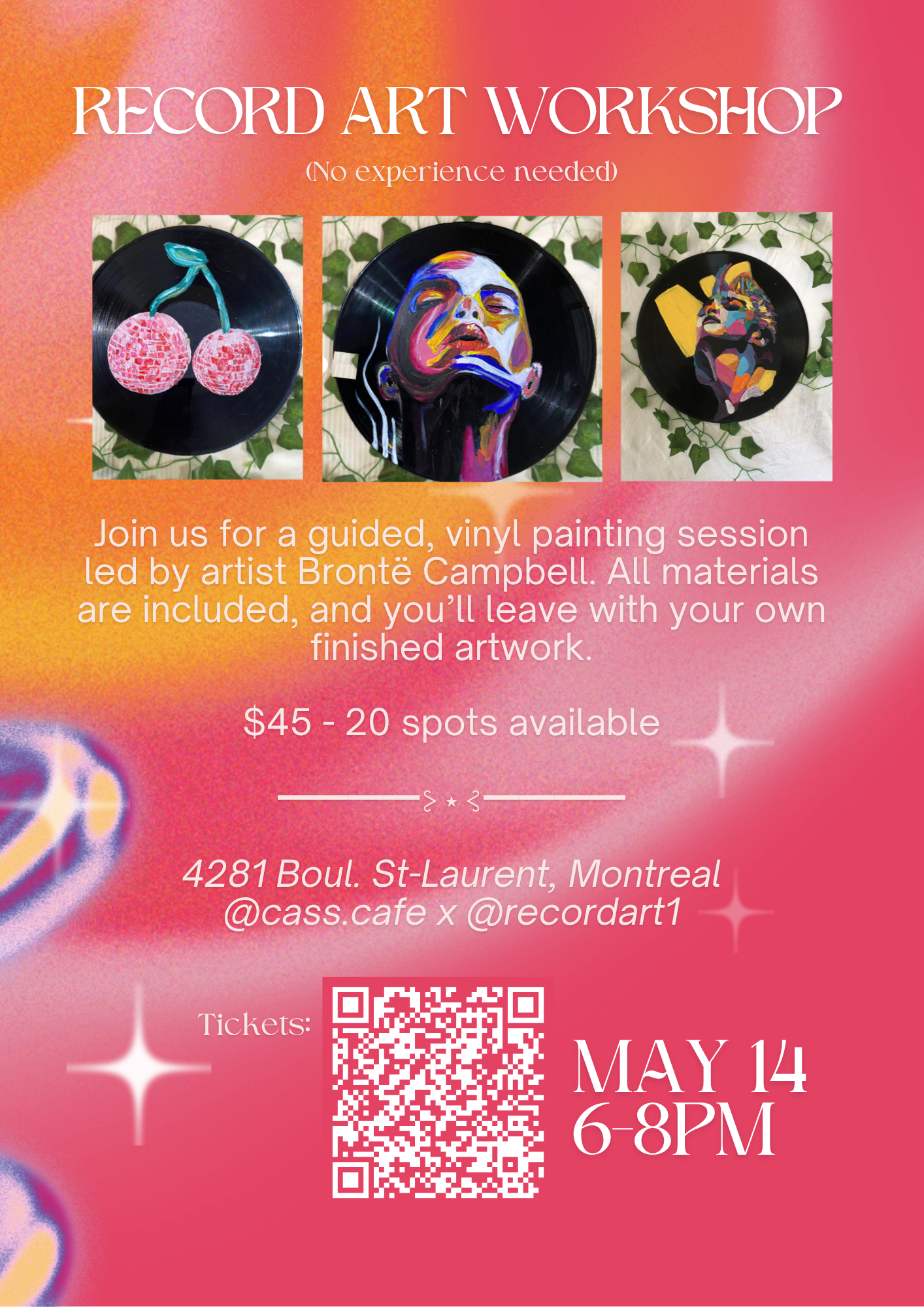 Record Art Workshop | Atelier d'art sur Vinyle