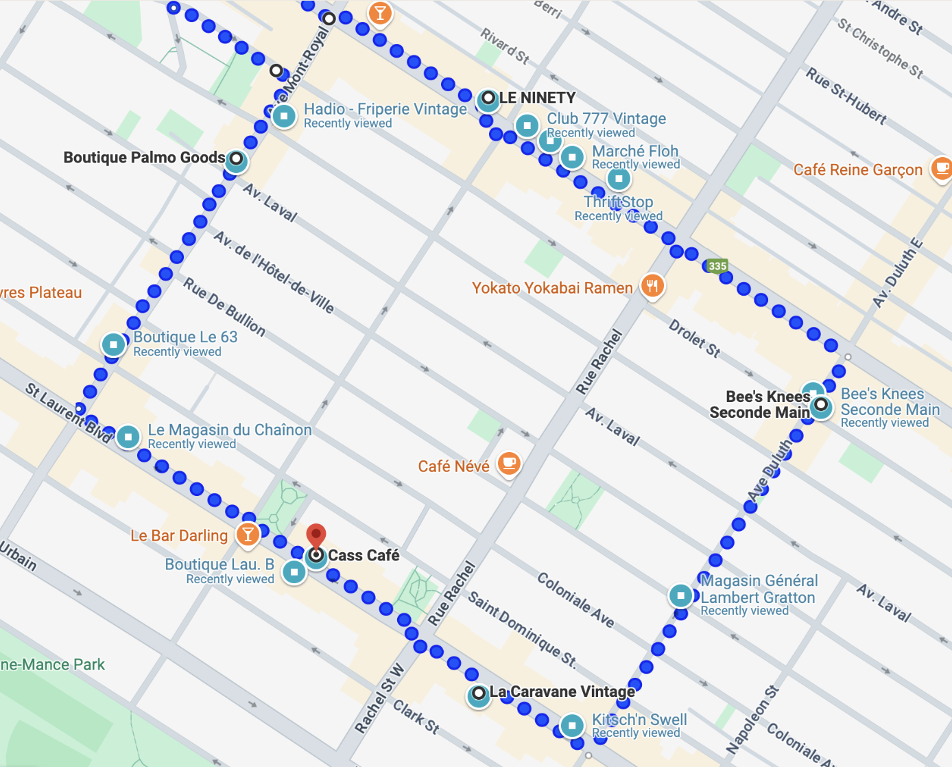 "The Square" - #1 Montreal Thrift Shop Walking Route