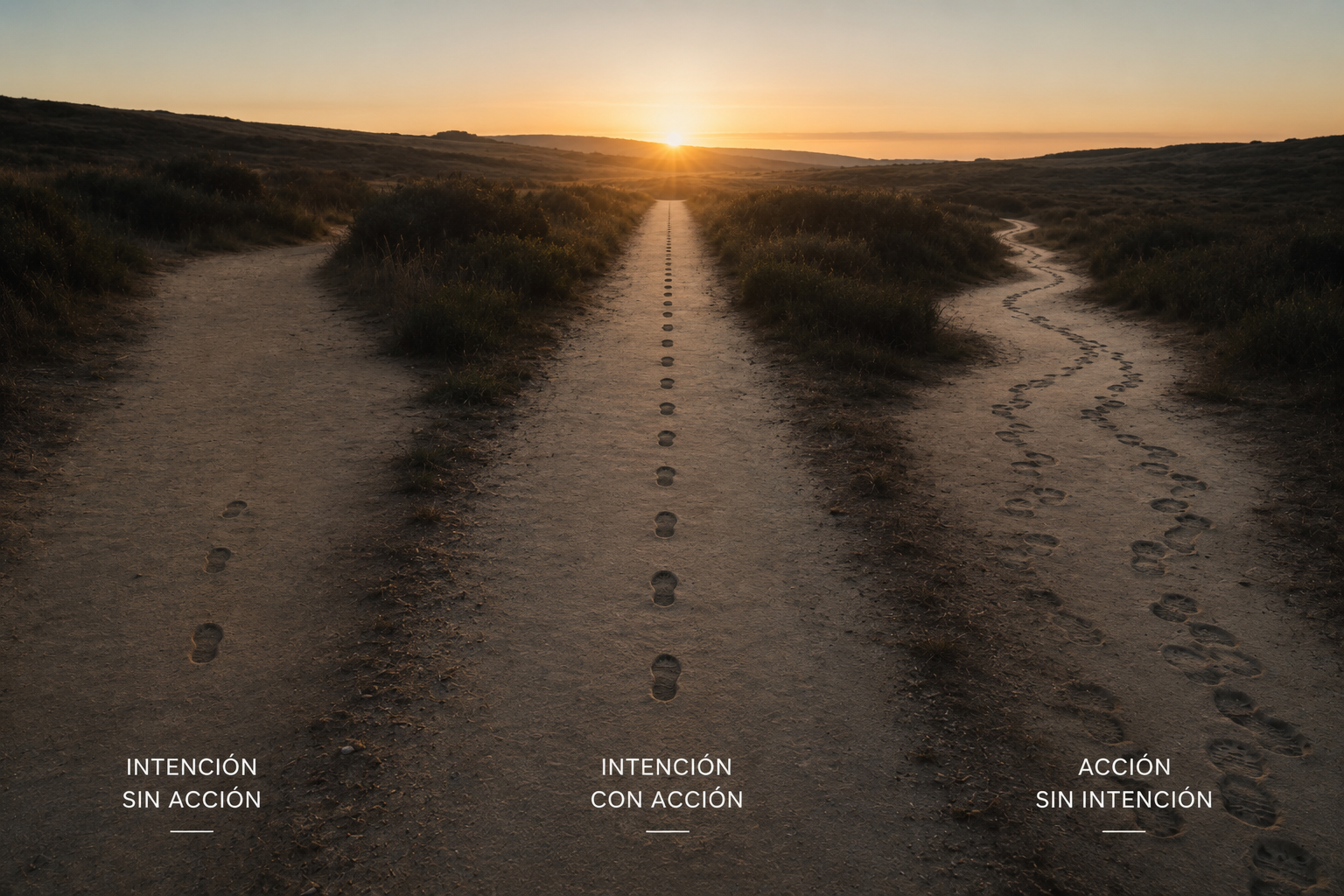 Intención sin acción, acción sin intención: los dos errores más comunes