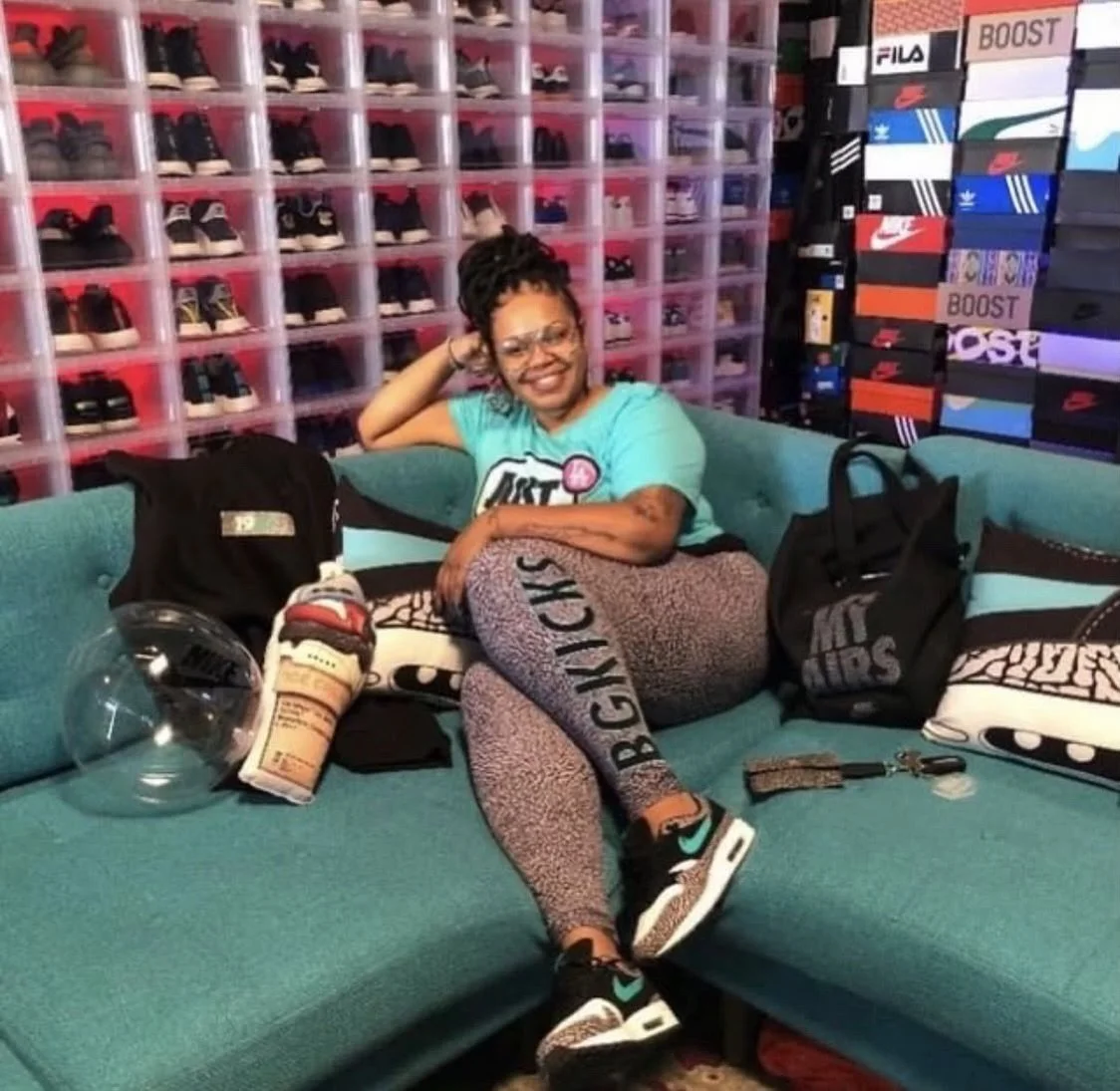 1.  MY NAME IS: Bree (Bree got kicks)

2.  MY @ IS:  @BGKicks

3.  IT ALL STARTED WHEN:
I fell in love with sneakers growing up in the &rsquo;90s in California. Hip hop played a huge part in that. I used to record Rap City and Yo! MTV Raps on VHS and