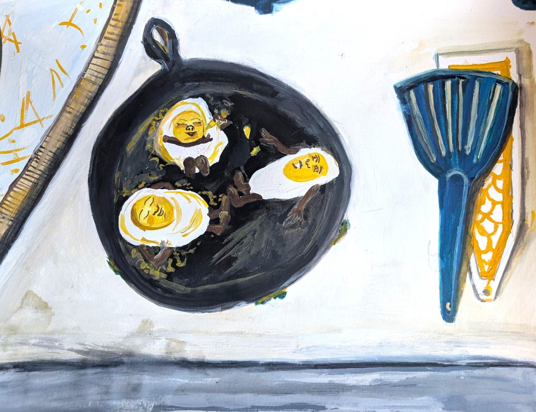 Eggs basting