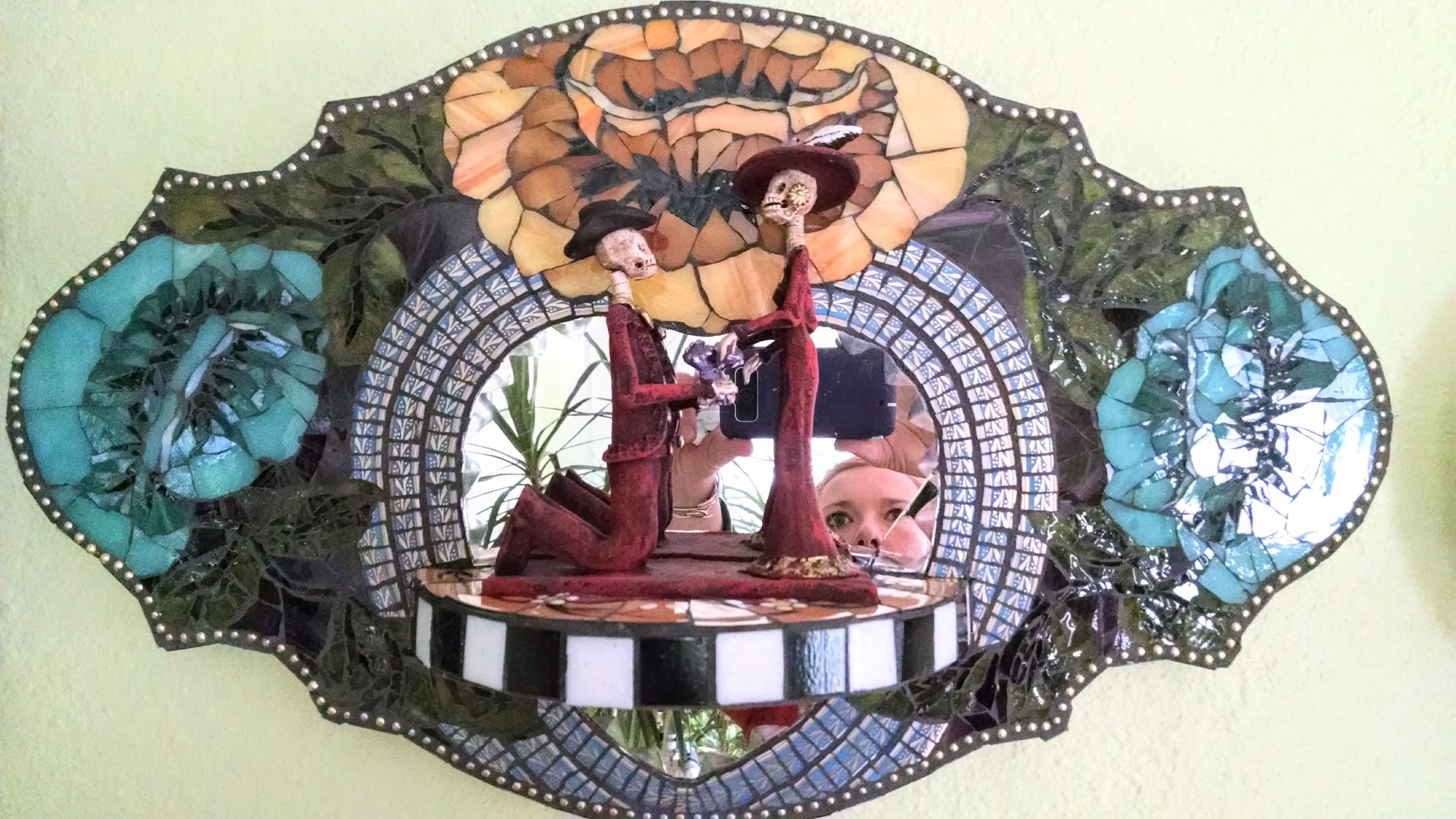 Wedding proposal glass mosaic