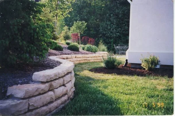 Stone Retaining Wall and Steps