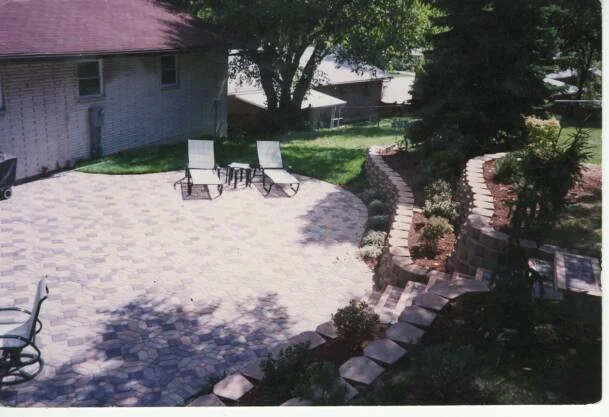 Built in Paver Patio and Retaining Wall