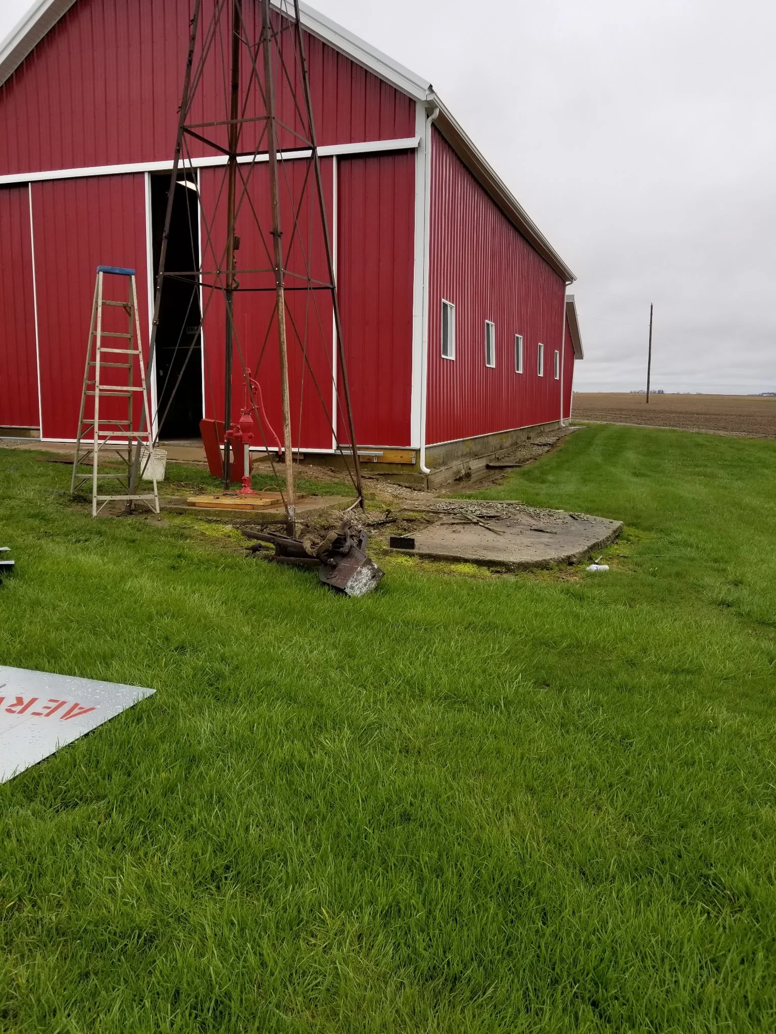 Before Custom Stone Sign