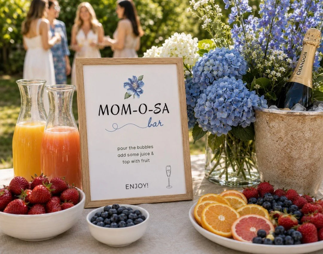 The best hosting details are the ones that answer questions before they're asked.

While thoughtful signage is often associated with weddings, it can be just as impactful at intimate gatherings.

A welcome sign. Food labels for guests with allergies.