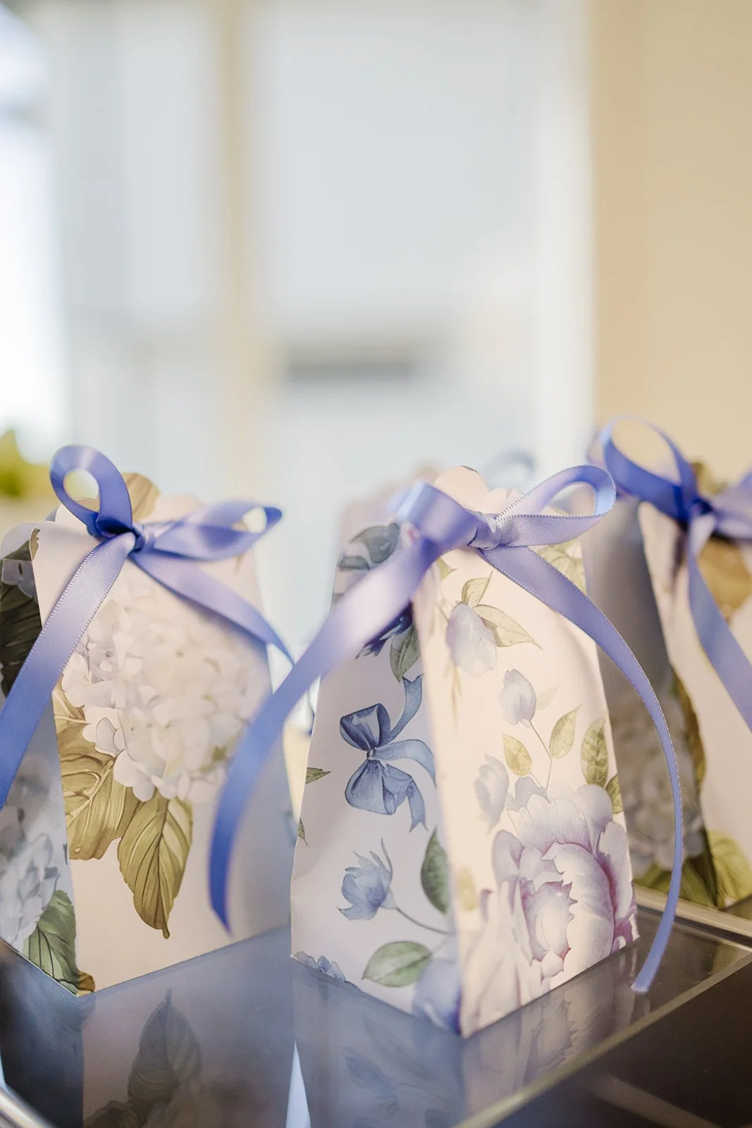 Custom Favor Boxes with Ribbon