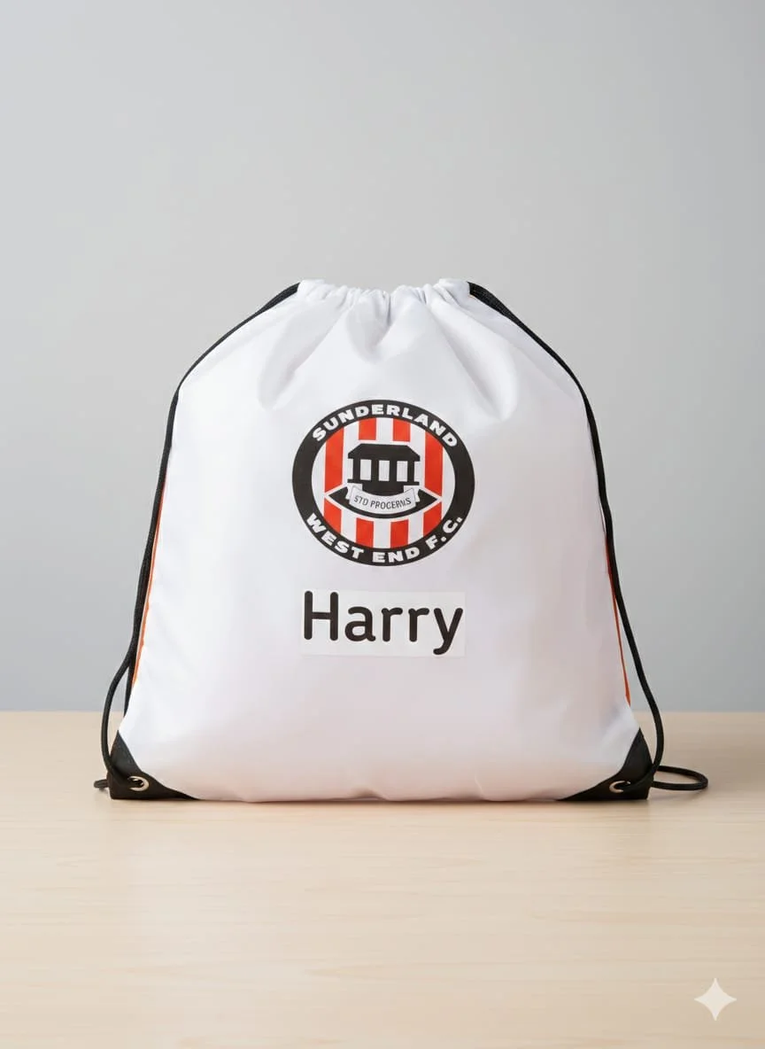 Custom draw string bags