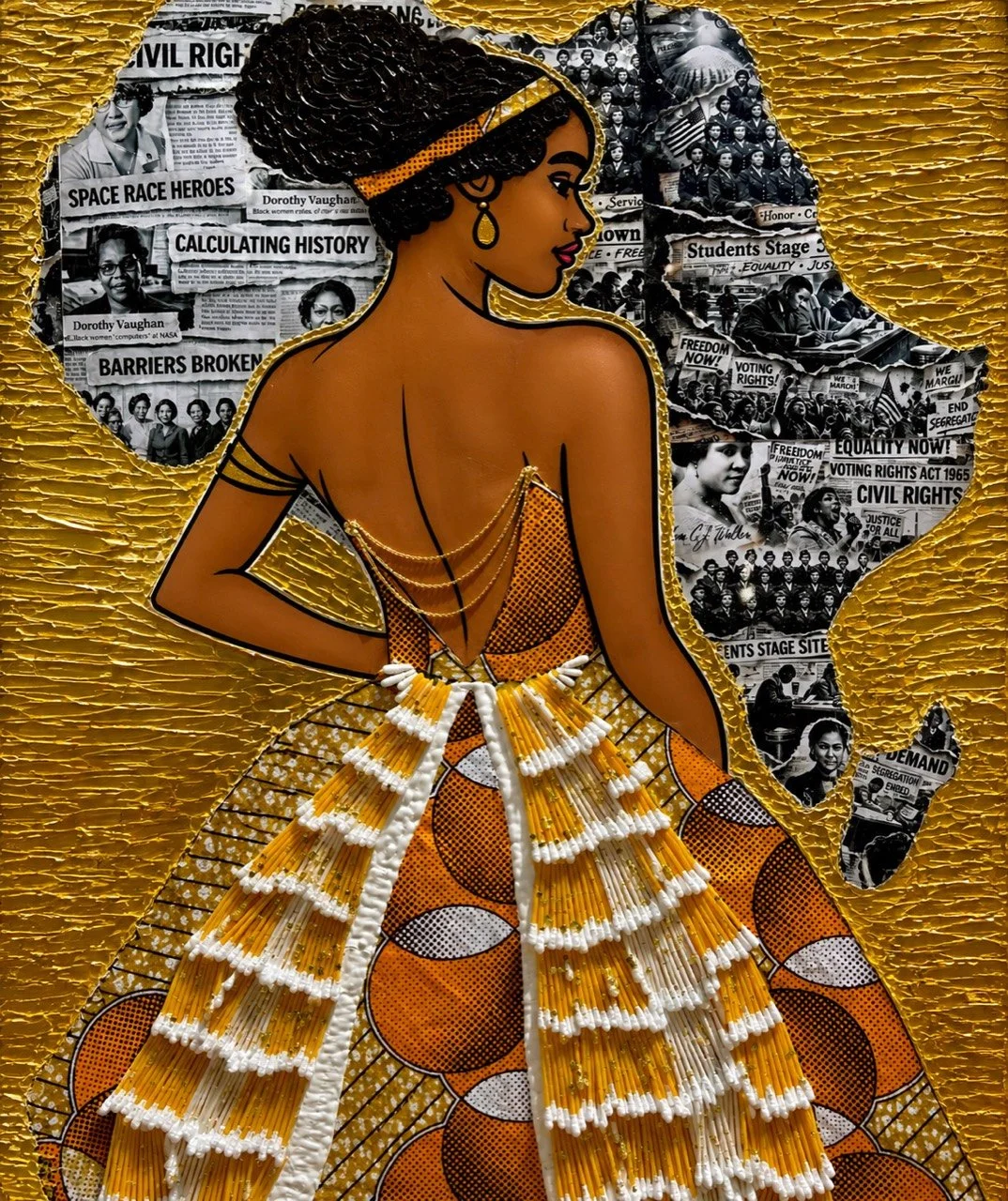 Her Story In Gold Print