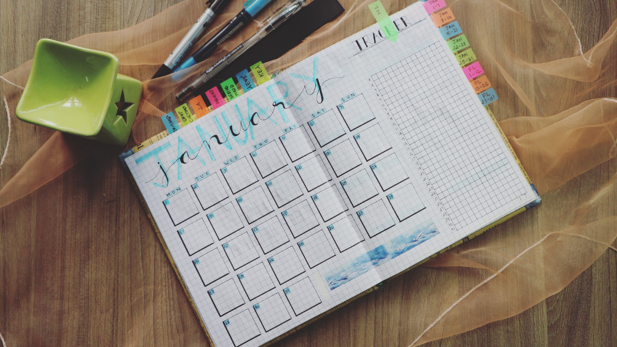 Calendar with Tracker Image
