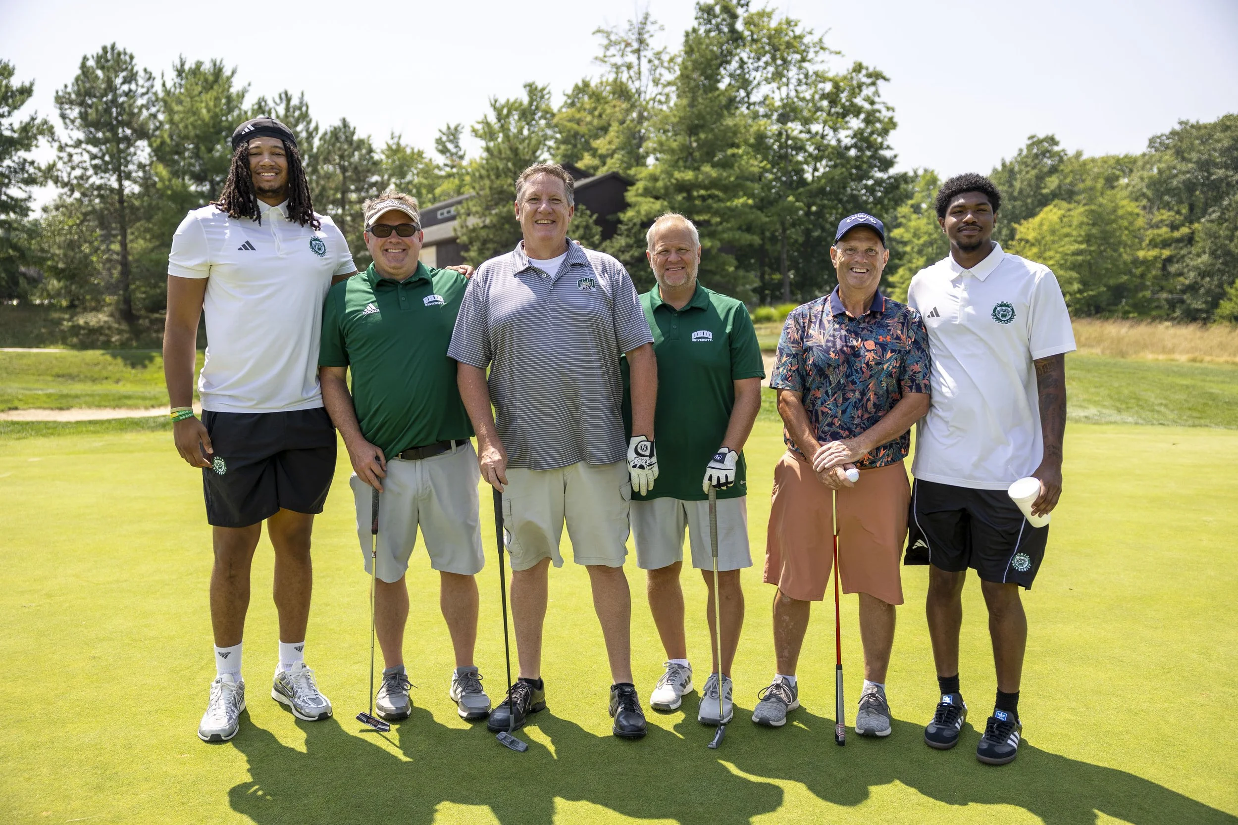 Members of Ohio University Men's Basketball Team