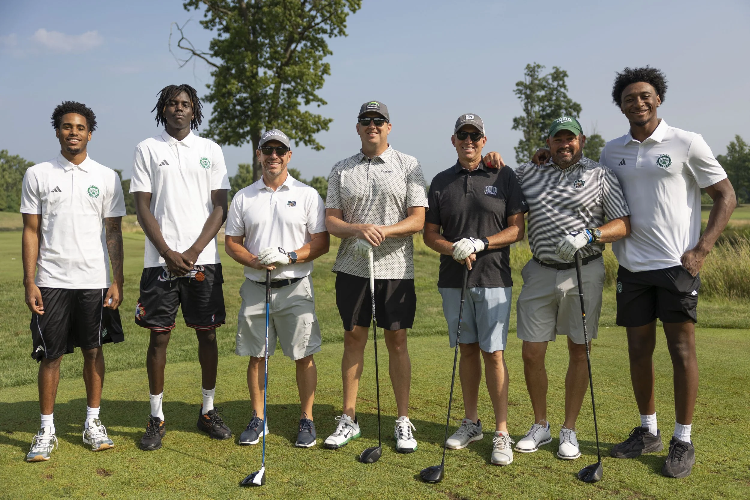 Members of Ohio University Men's Basketball Team