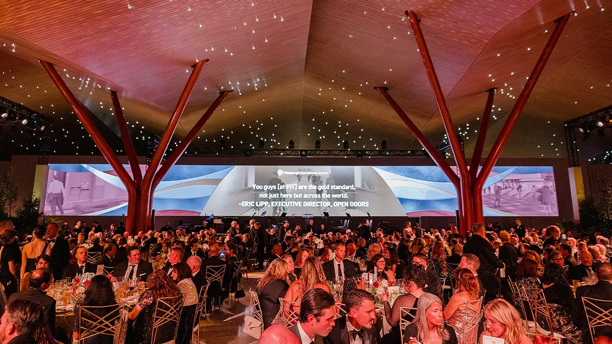 Attendees at the Pittsburgh International Airport Gala