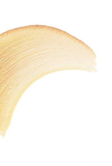 A close-up of a banana showing its curved shape and yellow peel.