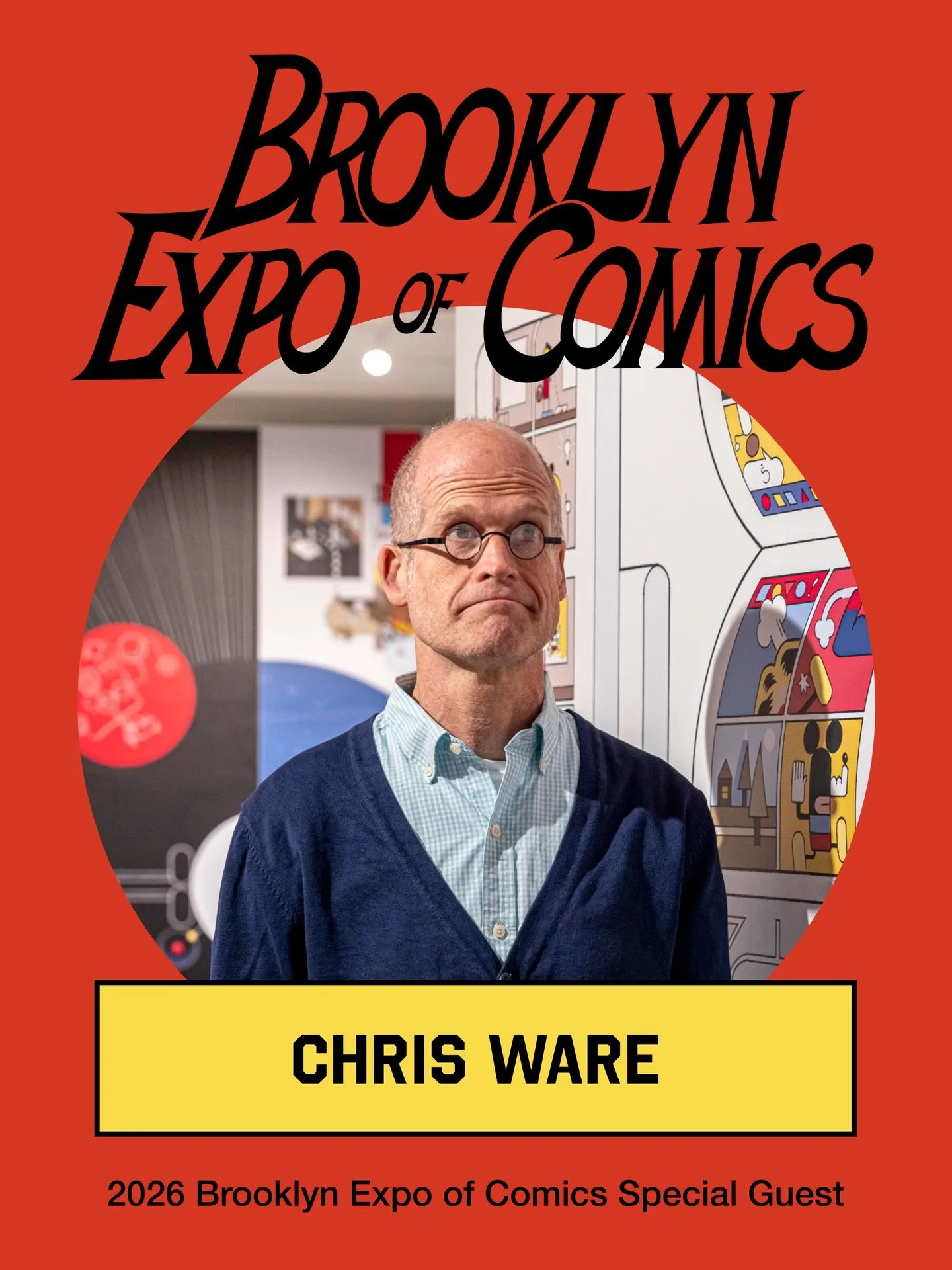 2026 BEC SPECIAL GUEST ANNOUNCEMENT: Chris Ware is an artist, writer and regular contributor to @newyorkermag; his book, &ldquo;Jimmy Corrigan &ndash; the Smartest Kid on Earth&rdquo;, was awarded @guardian Prize, &ldquo;Building Stories&rdquo; was c