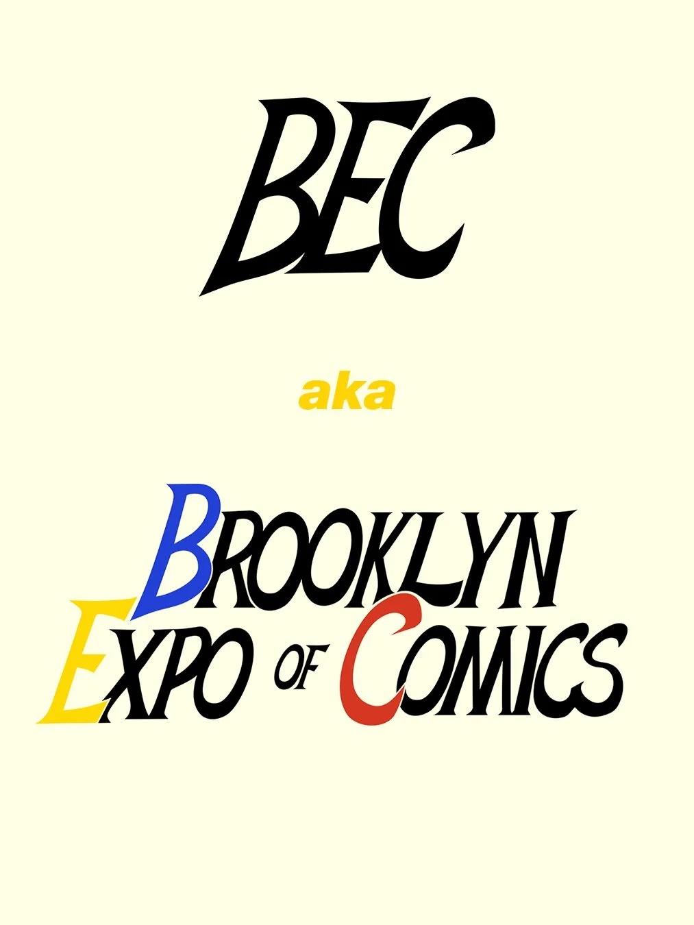 Check out the process behind the logo of Brooklyn Expo of Comics, designed by founder of @peowstudio, Patrick Crotty!

Come celebrate comics with us all weekend long at Our Lady of Mount Carmel Church in Williamsburg, Brooklyn November 14 and 15. For