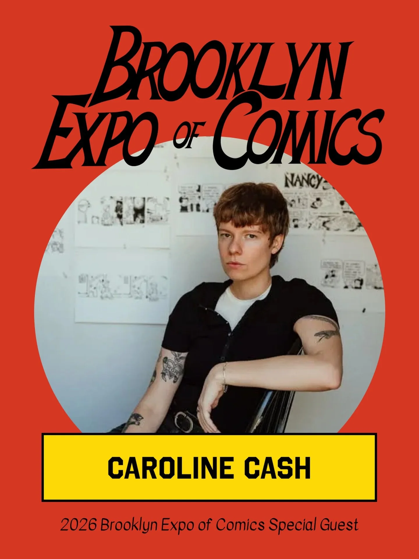 2026 BEC SPECIAL GUEST ANNOUNCEMENT: @cash_browns is the current cartoonist for the legacy comic strip &ldquo;Nancy.&rdquo; Her work has appeared in @themuseumofmodernart Magazine, @chicagotribune, Fashion Brand Company&rsquo;s newsletter, @newyorker