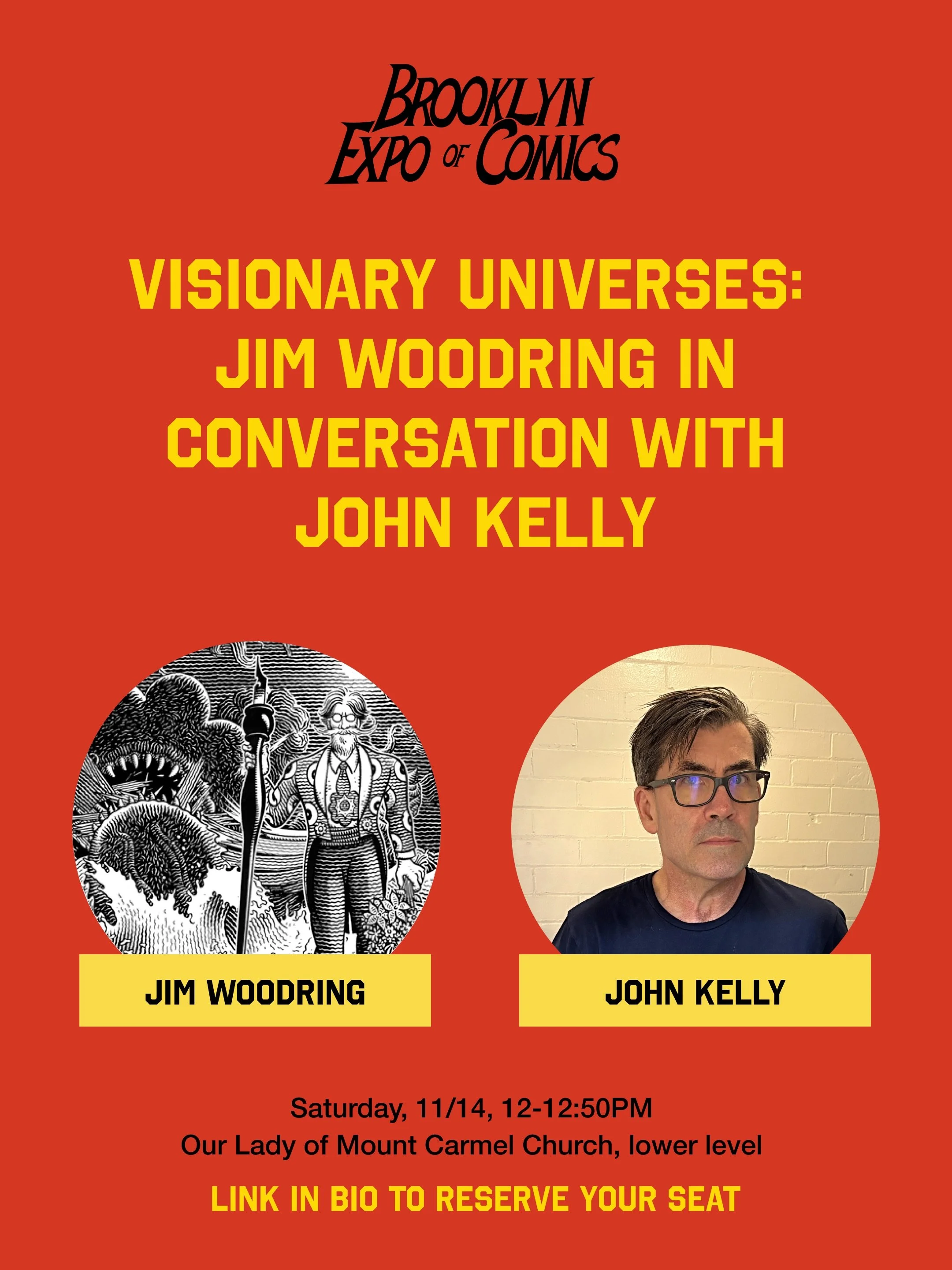 Join visionary cartoonist @jimwoodringcartoonist for a conversation with writer and historian John Kelly (@dummyzine) about four decades of work mapping the Unifactor, Woodring&rsquo;s hallucinatory, morality-driven dreamscape populated by his iconic