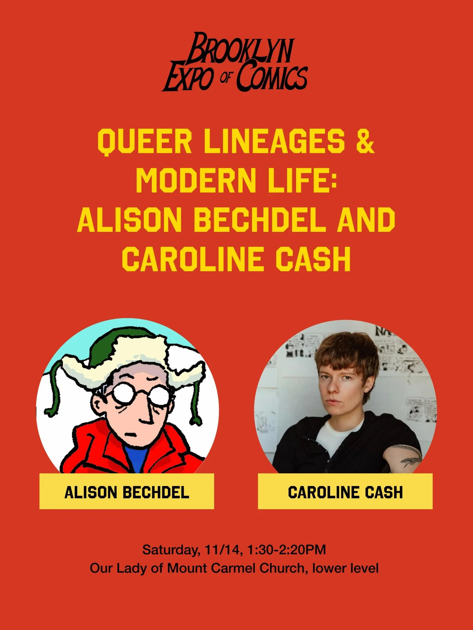 MacArthur Fellow @alisonbechdel (&ldquo;Fun Home&rdquo;, &ldquo;Dykes to Watch Out For&rdquo;) joins Ignatz Award winner @cash_browns (&ldquo;PeePee PooPoo&rdquo;) for an intergenerational conversation about queer cartooning, autobiographical truth, 