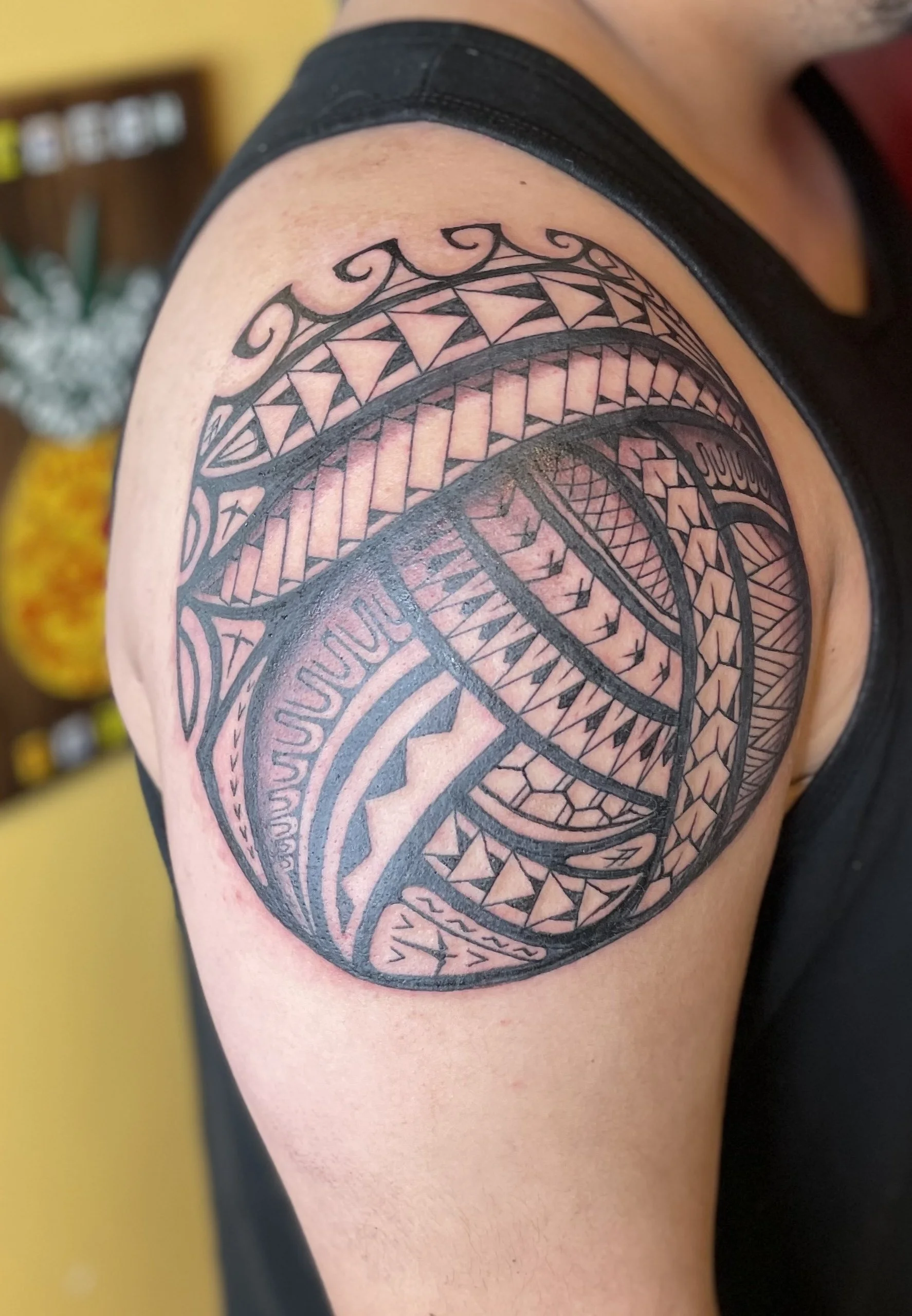 Shoulder Custom Polynesian Tribal Monarch Tattoo Hawaii.jpeg