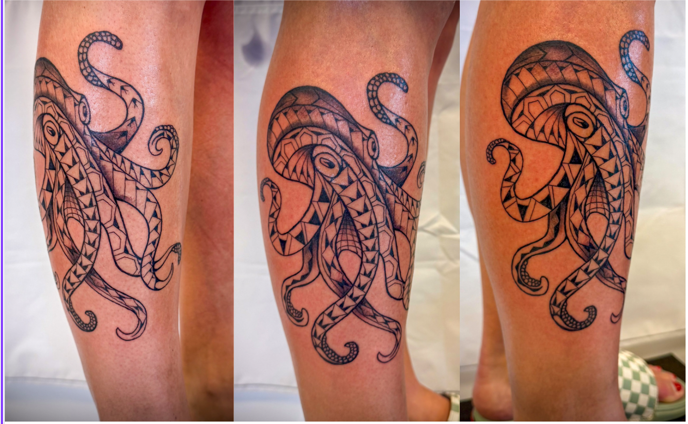 Whale Polynesian Design Leg Calf Tattoo Monarch Tattoo Hawaii