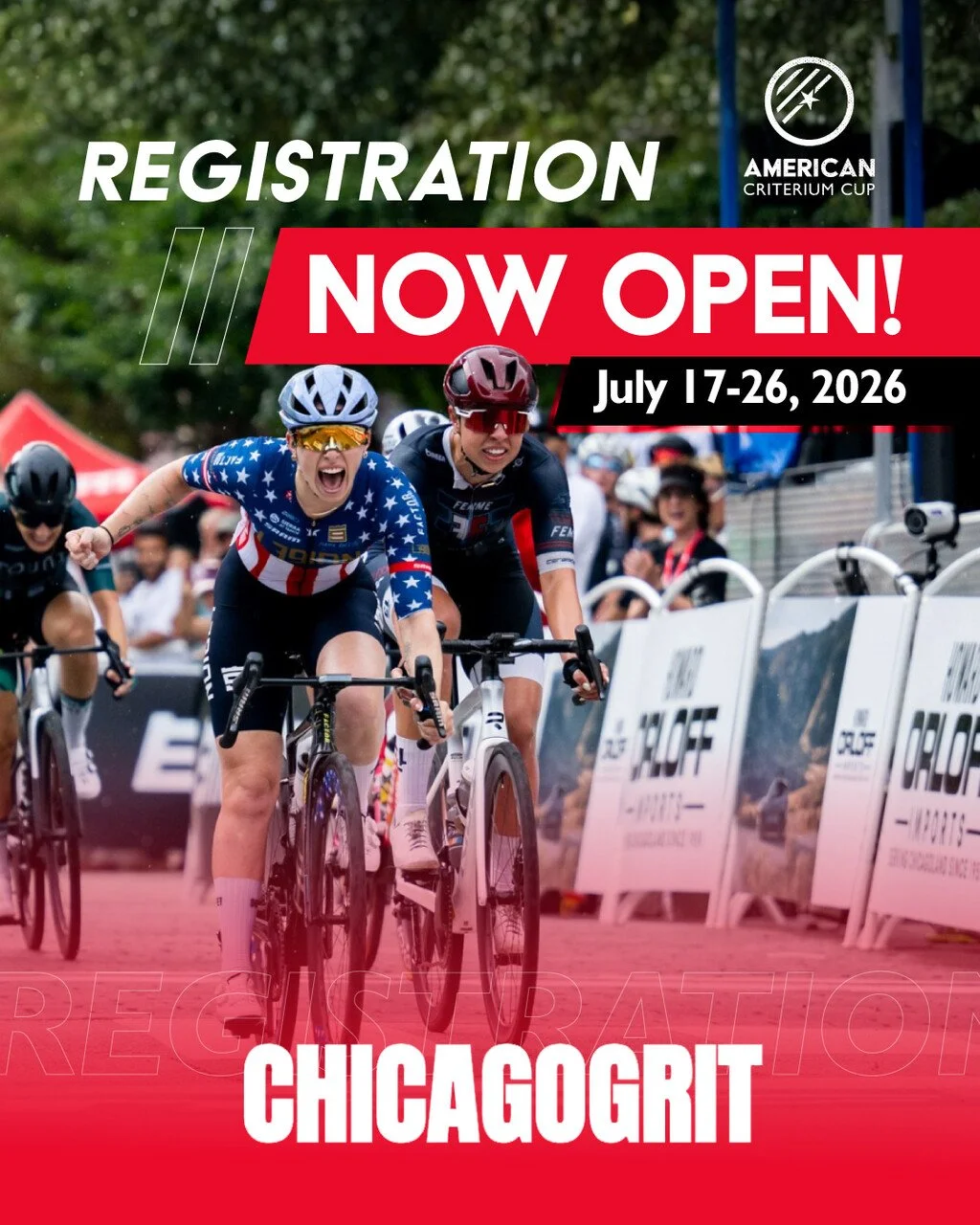 Get ready, Windy City, registration for Chicago GRIT (@bikechicagogrit) is now live! 🏙🚴

Chicago GRIT brings together the strongest national and international riders for 10 days of grueling competition set against Chicago&rsquo;s urban backdrop. As