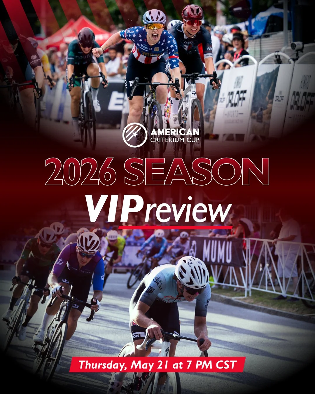 You&rsquo;re invited to the ACC 2026 Season VIPreview! 🚨

Before the racing begins, get the inside scoop on everything that&rsquo;s to come this season! Join us Thursday, May 21 at 7 PM CST for a virtual night with ACC race directors and the cycling