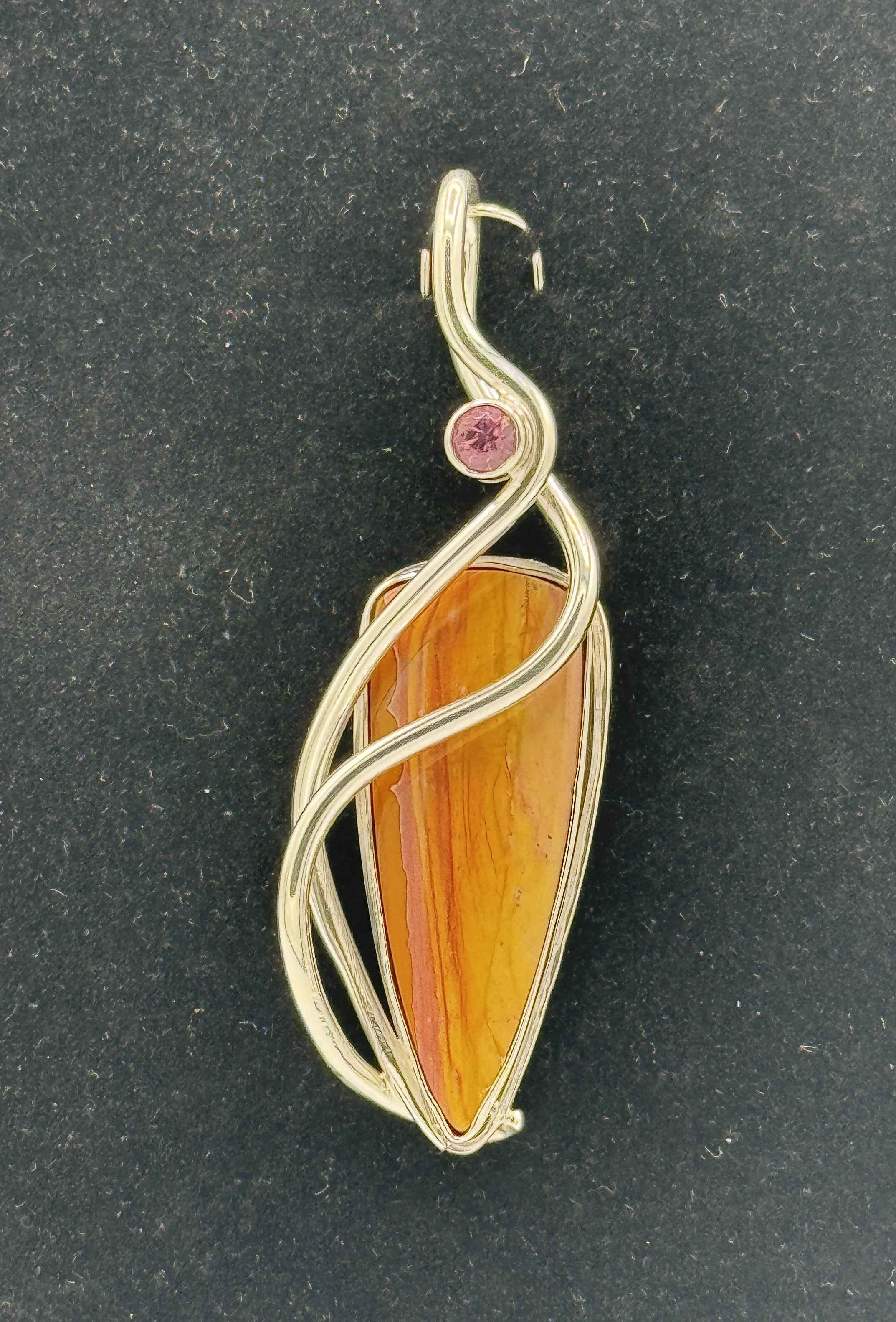 Bruno Jasper and Pink Tourmaline in Sterling Silver