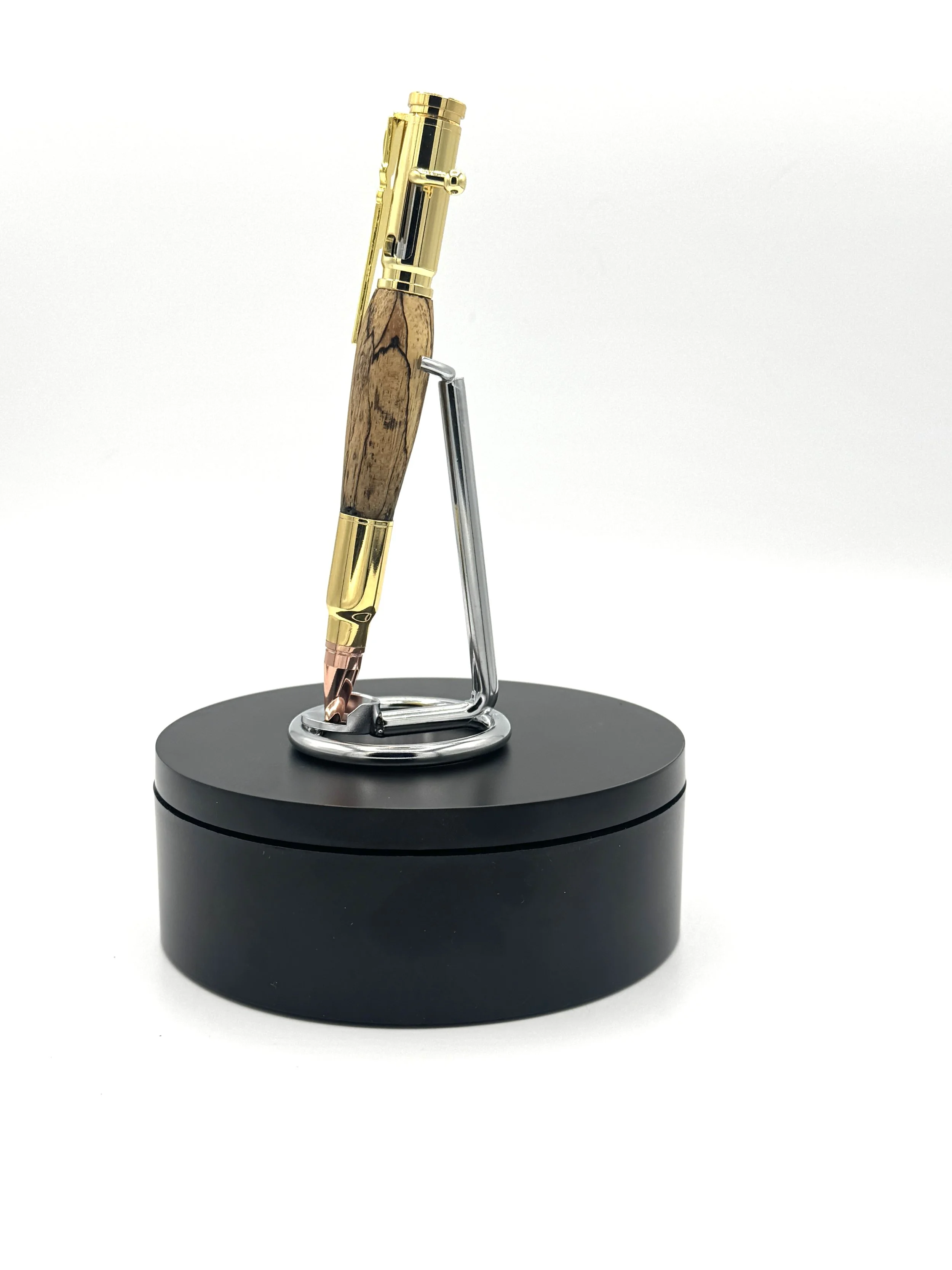 Exotic Wood Brass Bolt Action Rifle Pen