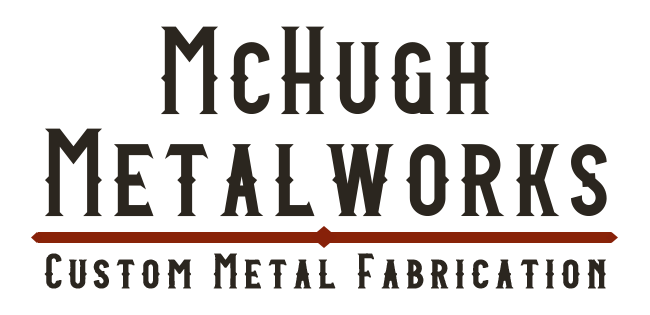 Logo for McHugh Metal Works with the tagline 'Custom Metal Fabrication'