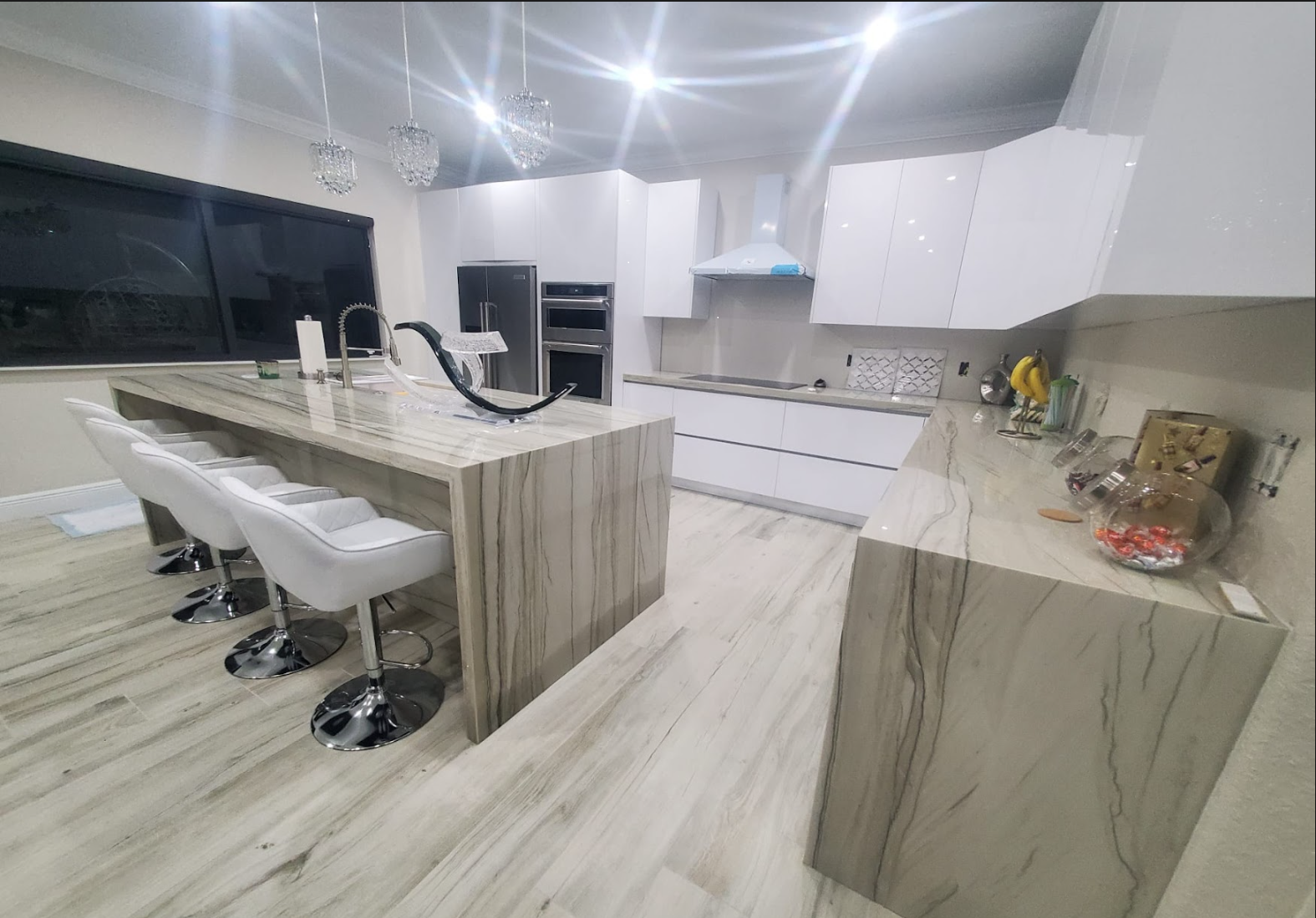 Oranssi technician working on a roof project