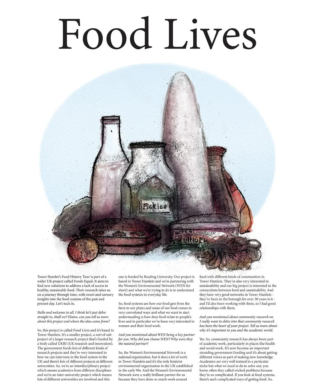 My final outcome working with the Food Lives project in Tower Hamlets

Check out the final article at https://www.wen.org.uk/2025/03/06/food-lives-capturing-tower-hamlets-culinary-heritage-through-art/

#illustration #foodlives #monoprint #traditiona