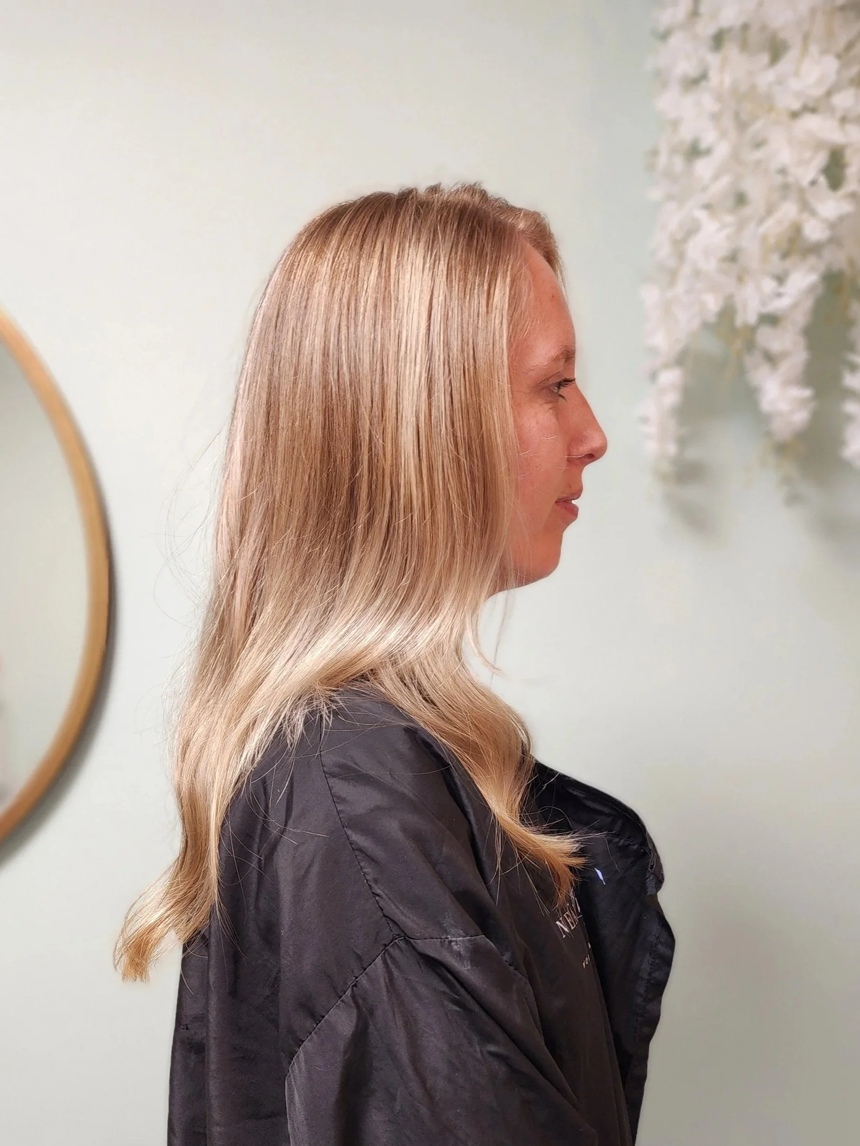 Full head highlights result at Hair for the People Durham colour studio