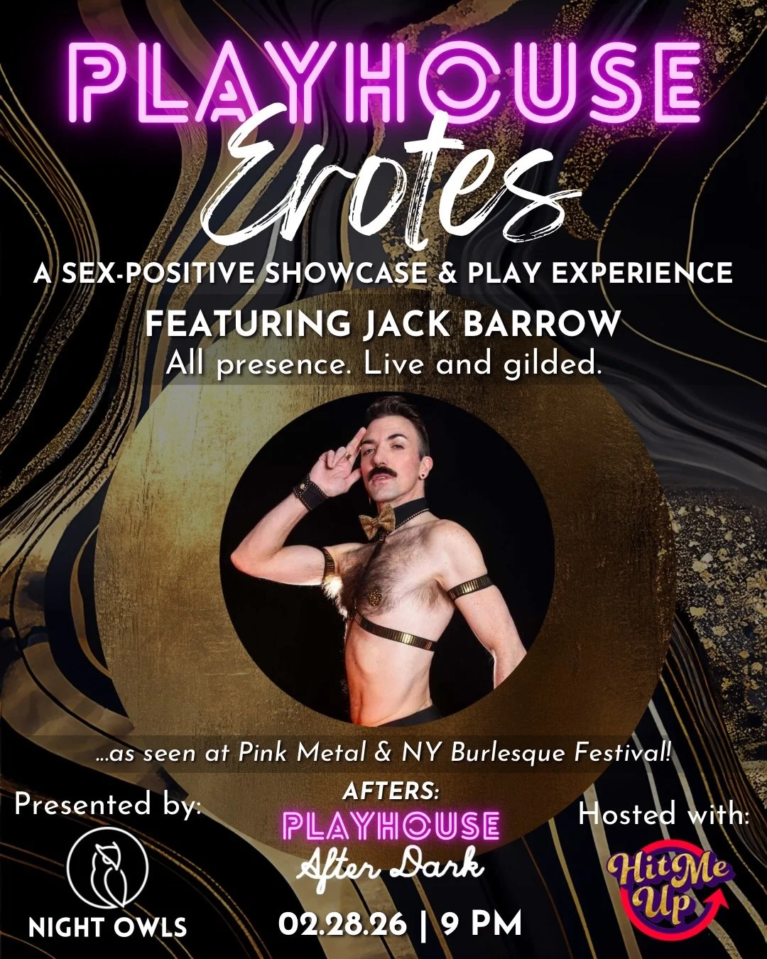 Ready for more secrets to be revealed? 💖

Inspired by the wild underground cabarets of Paris, the vaudeville tease of the 1920s, and the hedonistic energy of late-night speakeasies, Playhouse is a series of risqu&eacute;, uninhibited evenings where 