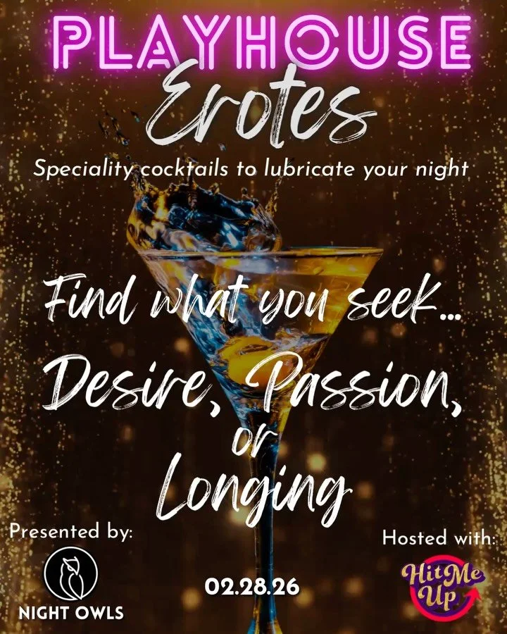 Tonight is the night ✨

Choose your devotion&hellip;

At Playhouse: Erotes, the bar pours in threes: Desire. Passion. Longing. Each cocktail crafted to match the energy of the night. Gilded, intentional, and impossible to ignore.

Sip slowly. Savor d