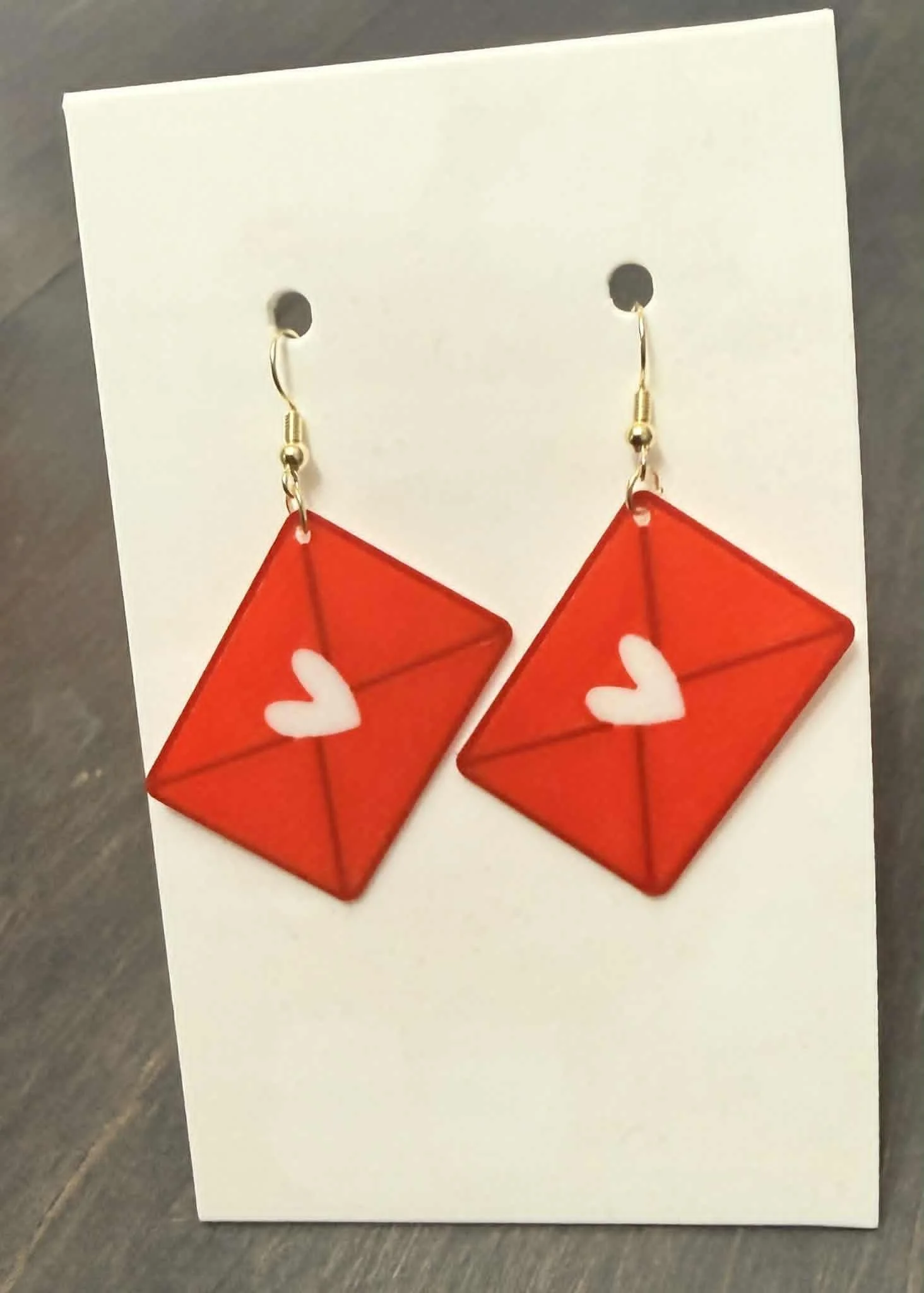 Valentine’s envelope earrings 💌💕